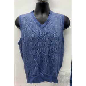 Fairway & Greene Men’s Sweater Vest 100% Italian Merino Wool Blue NWT!!!